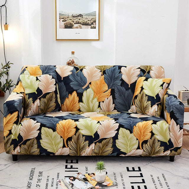 Autumn Leafs Floral Sofa Couch Cover