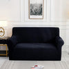 Black Jacquard Fabric Stretch Couch Cover - shopcouchcovers.com