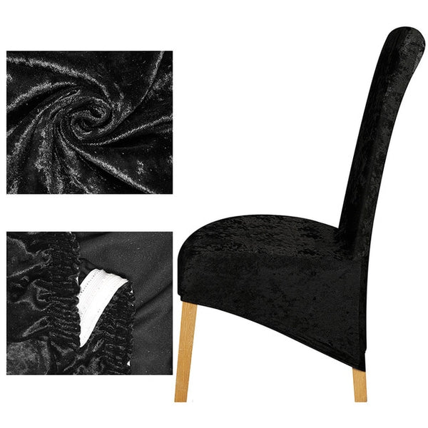 Velvet XL Shiny Velvet Chair Cover - shopcouchcovers.com