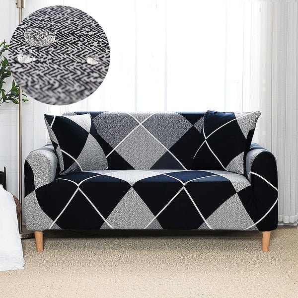 Fulham Geometric Waterproof Couch Cover - shopcouchcovers.com