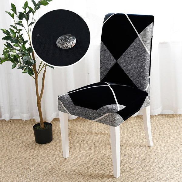 Fulham Geometric Waterproof Dining Chair Cover - shopcouchcovers.com