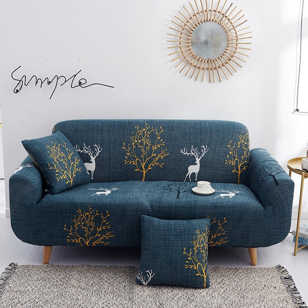 Reindeer Forest Couch Sofa Cover - shopcouchcovers.com