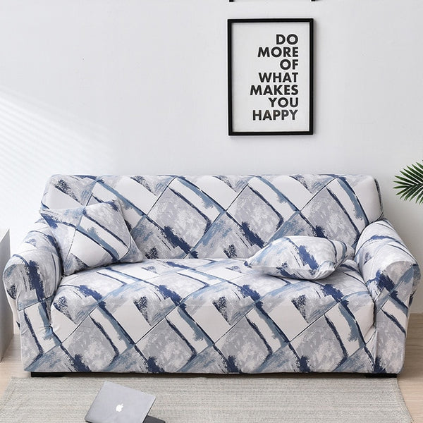 Bayonne Blue Couch Cover Slipcover - shopcouchcovers.com