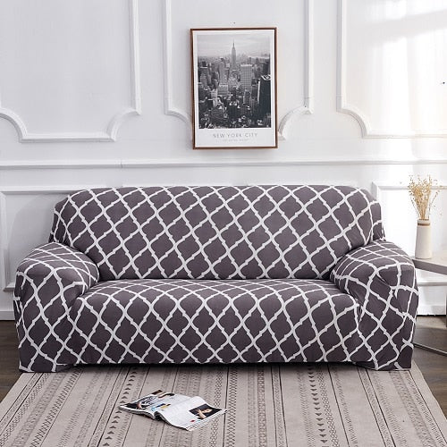 Florence Grey Couch Cover Sofa Slipcover - shopcouchcovers.com