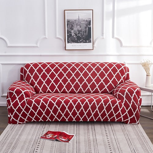 Florence Red Couch Cover Sofa Slipcover - shopcouchcovers.com