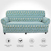 Aztec Blue Couch Cover Sofa Slipcover - shopcouchcovers.com