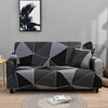 Geometric Charcoal Sectional L-Shaped Couch Cover - shopcouchcovers.com