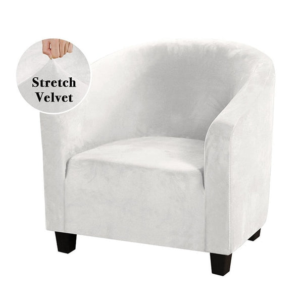 Luxury Velvet Club Tube Chair Cover - shopcouchcovers.com