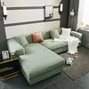 Broadway Mint Sectional L-Shaped Couch Cover - shopcouchcovers.com