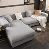 Broadway Gray Sectional L-Shaped Couch Cover - shopcouchcovers.com