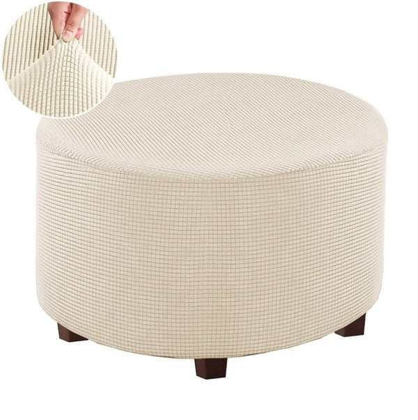 Round Ottoman Cover Slipcovers - shopcouchcovers.com