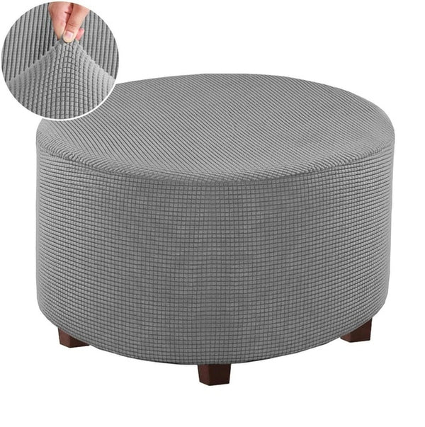 Round Ottoman Cover Slipcovers - shopcouchcovers.com