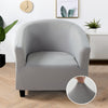Solid Color Barrel Club Tube Chair Cover - shopcouchcovers.com