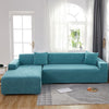 Jacquard Solid Color L-shape Couch Cover - shopcouchcovers.com